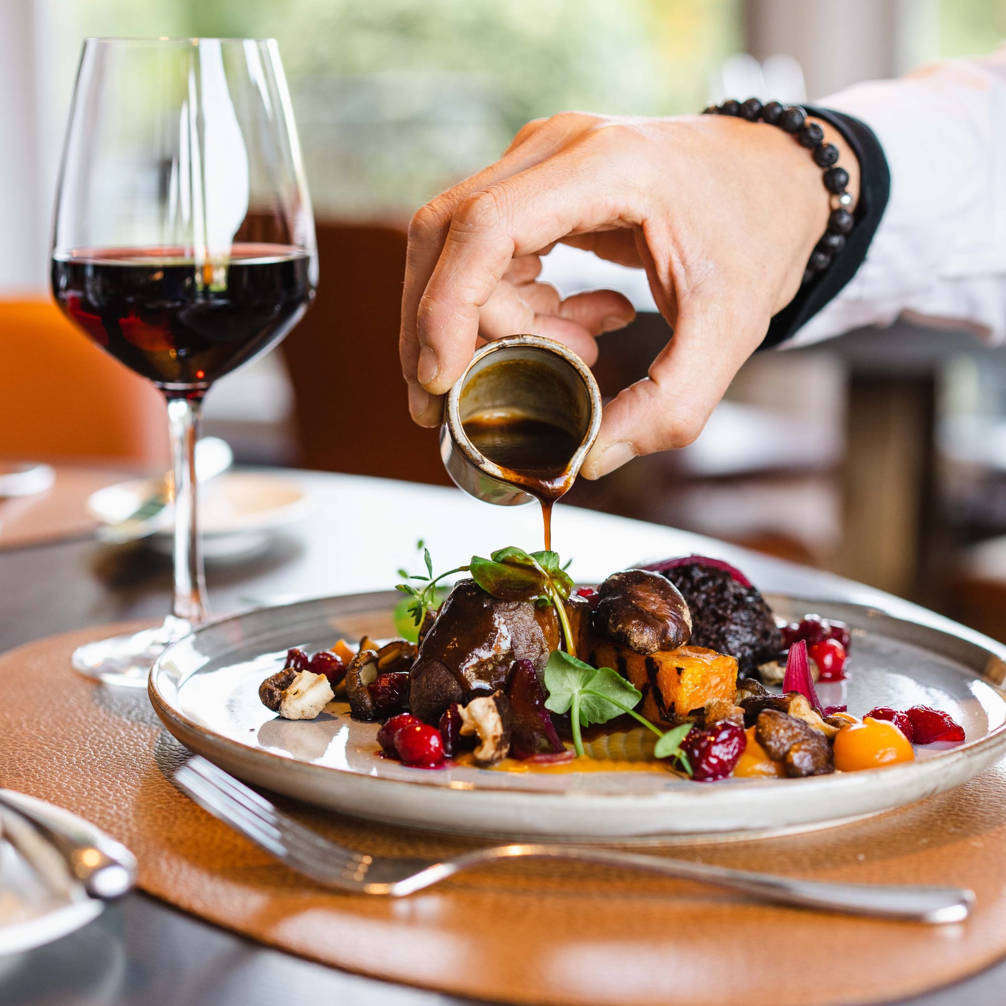 Restaurant met terras aan het meer van Genval